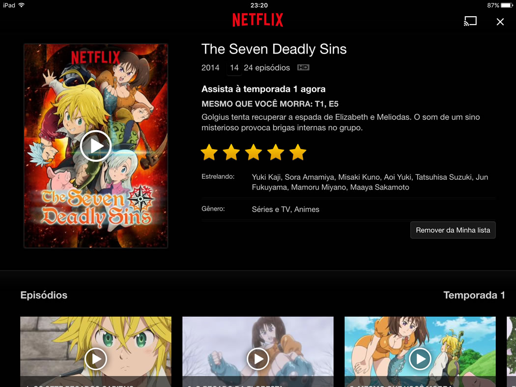 Otaku Cabeludo: Nanatsu no Taizai chegará dublado na Netflix
