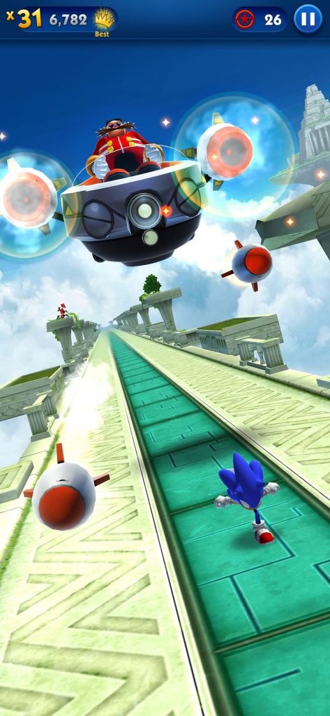 Sonic Dash ultrapassa a marca de 500 milhões de downloads